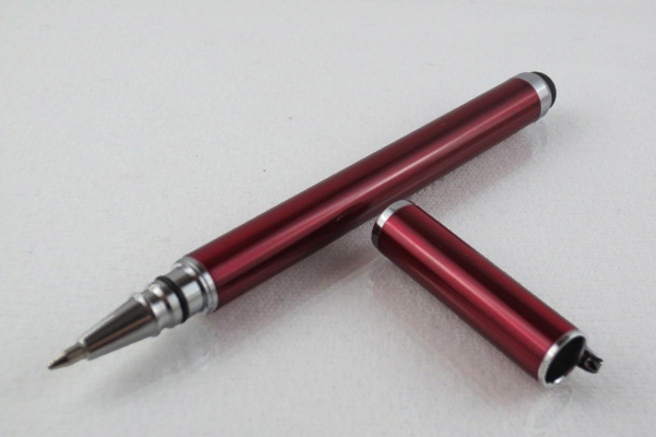 2 in 1 Stylus Pen + Roller Pen, rot