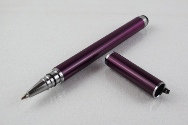 2 in 1 Stylus Pen + Roller Pen, violett