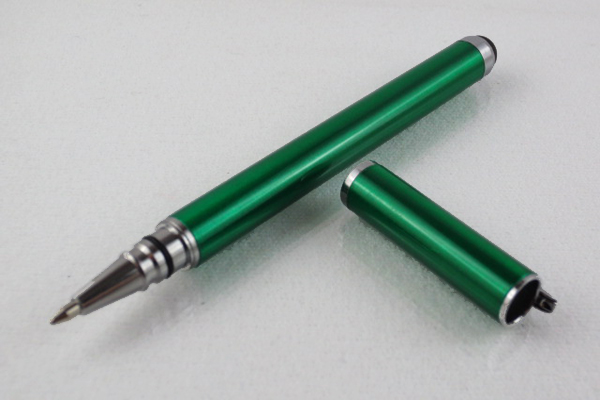 2 in 1 Stylus Pen + Roller Pen, dunkelgrün