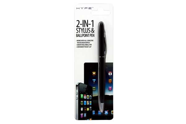 iPad/iPhone 2-in-1 Stylus-Pen, schwarz
