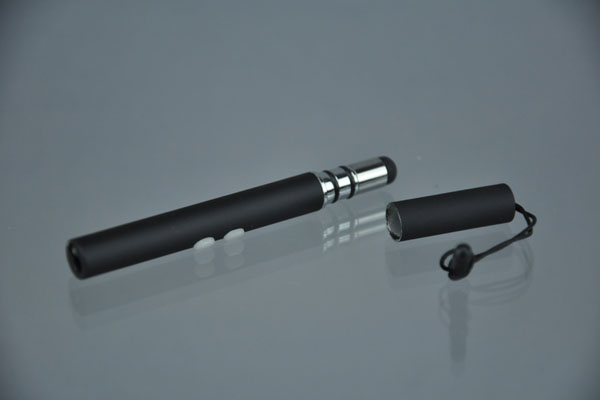 Touch-Pen 8 cm mit Licht und Laser, schwarz