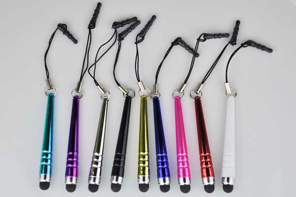 Mini-PVC-Touch-Pen 6.3 cm, vers. Farben