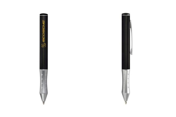 Scosche Stylus und Stift - 2-farbiger Kugelschreiber (Mine rot + schwarz), schwarz