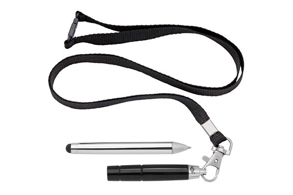 WEDO Touch Pen Terzo 2 in 1 inkl. Lanyard, schwarz