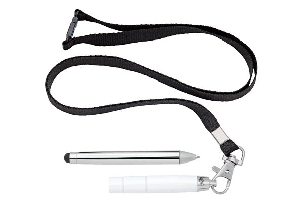 WEDO Touch Pen Terzo 2 in 1 inkl. Lanyard, weiss