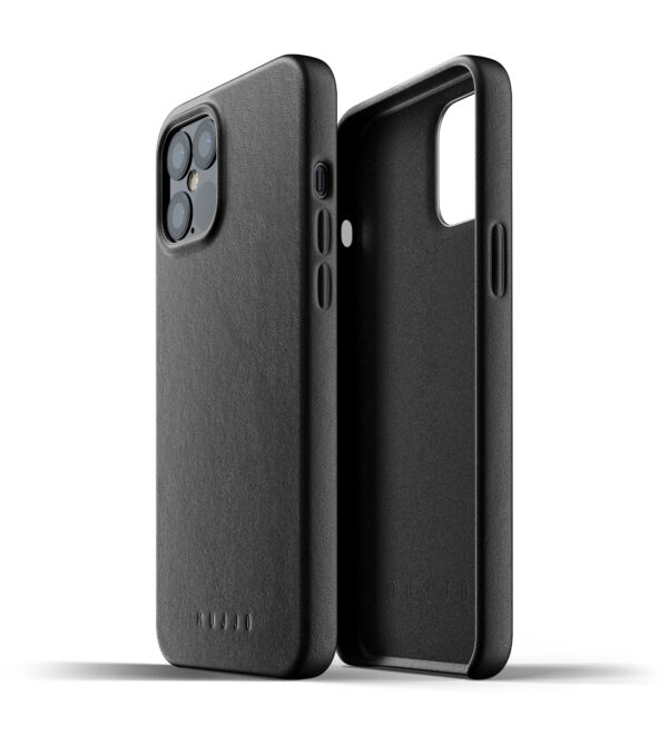 Mujjo - Full Leather Wallet Case für iPhone 13 Pro Max - Black