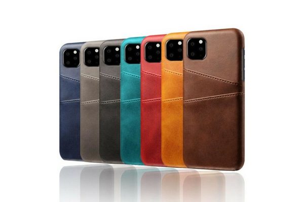 Bridge94 Leder/PU Backcover mit 2 Kreditkartenfächern für iPhone 11 Pro (5.8'') - diverse Farben – Bild 2