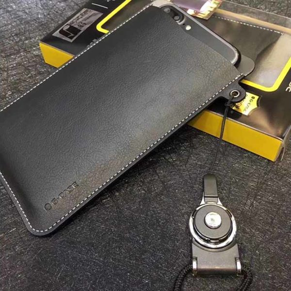 G-Case - Universal PU Leder Wallet Slot Pouch Sleeve Case - Schwarz