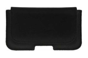 Bridge94 - iPhone 13 Mini /12 Mini /SE (2020)/6/6S/7/8 Echtleder-Gürtelholster-Tasche - schwarz