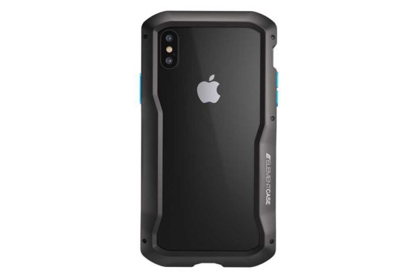 ElementCase Vapor S - iPhone Xs Max (6.5") - Hochwertiges Alu Bumpercase mit optionalem Glasschutz und Qi-Kompatibilität - Schwarz – Bild 3