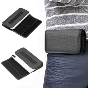 Universal Smartphone Gürtel-Holster-Tasche horizontal schwarz - diverse Grössen