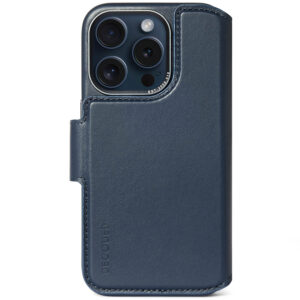 Decoded - Detachable MagSafe Leather Wallet - iPhone 15 Pro Max - Navy